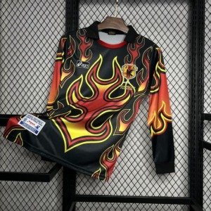 football-shirt-japan-goalkeeper-1998-red-flame-retro-1 Football Shirt Japan Goalkeeper 1998 Red Flame Retro front