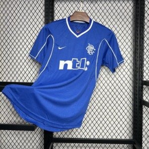 Football Shirt Rangers Home 99-01 Retro front