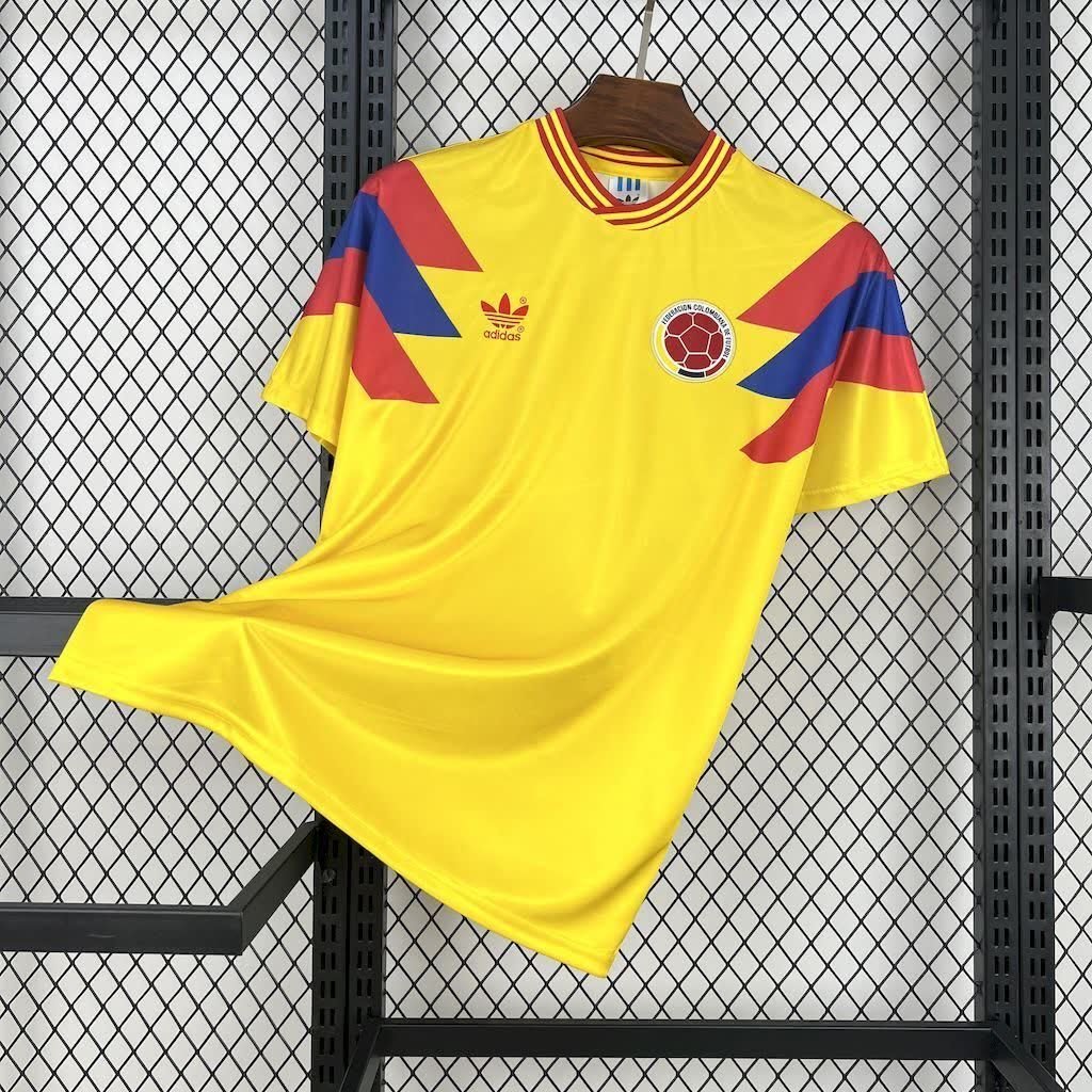 football-shirt-colombia-home-1990-retro-1 Football Shirt Colombia Home 1990 Retro front