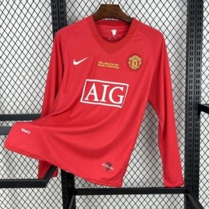 football-shirt-manchester-united-home-07-08-long-sleeves-retro-1 Football Shirt Manchester United Home 07-08 Long Sleeves Retro front