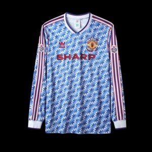 football-shirt-manchester-united-away-league-cup-final-90-92-long-sleeve-1 Football Shirt Manchester United Away League Cup Final 90-92 Long Sleeve front