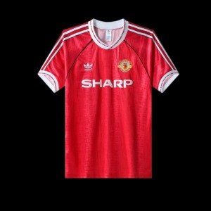 football-shirt-manchester-united-home-90-92-1 Football Shirt Manchester United Home 90-92 front