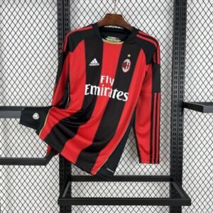 football-shirt-ac-milan-home-10-11-long-sleeves-retro-1 Football Shirt AC Milan Home 10-11 Long Sleeves Retro front