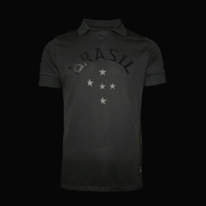 football-shirt-brazil-black-retro-13-14-1 Football Shirt Brazil Black Retro 13-14 front