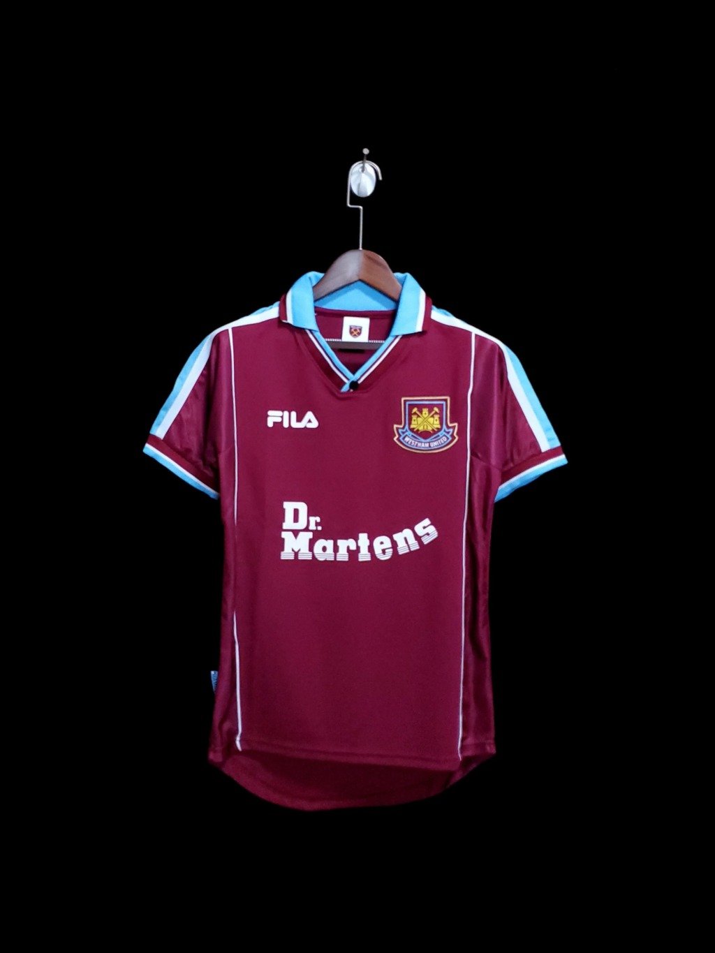 football-shirt-west-ham-united-home-99-01-1 Football Shirt West Ham United Home 99-01 front