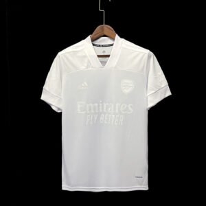 football-shirt-arsenal-all-white-21-22-1 Football Shirt Arsenal All White 21-22 front