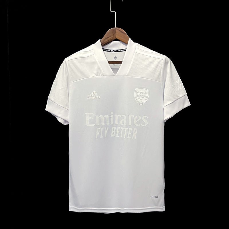 football-shirt-arsenal-all-white-21-22-1 Football Shirt Arsenal All White 21-22 front