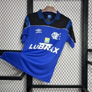 football-shirt-flamengo-blue-goalkeeper-1999-1 Football Shirt Flamengo Blue Goalkeeper 1999 front