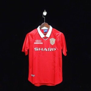 football-shirt-manchester-united-home-99-00-retro-1 Football Shirt Manchester United Home 99-00 Retro front