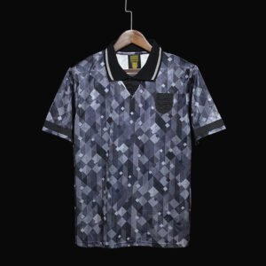 football-shirt-england-black-retro-90-91-1 Football Shirt England Black Retro 90-91 front