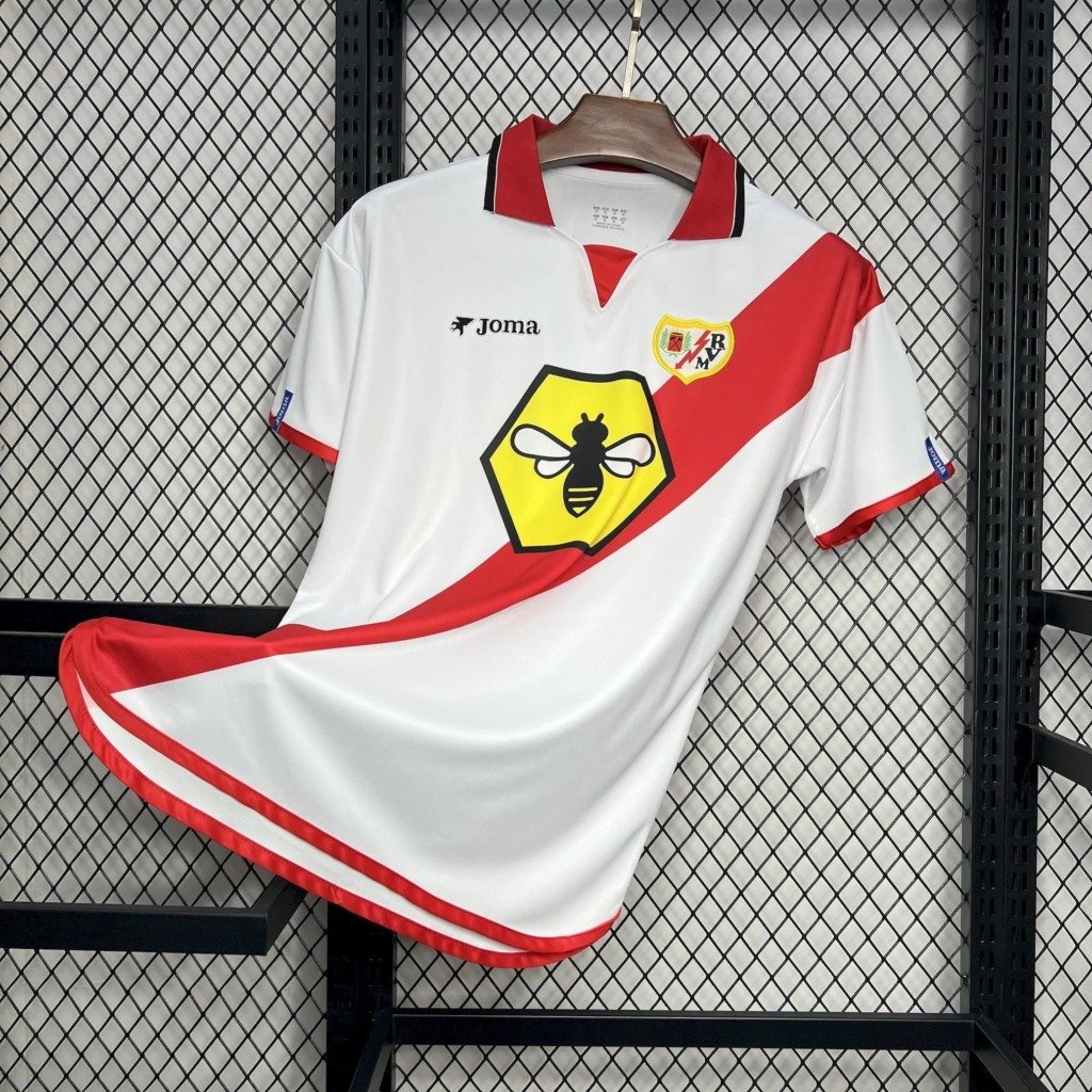 football-shirt-rayo-vallecano-home-01-02-1 Football Shirt Rayo Vallecano Home 01-02 front