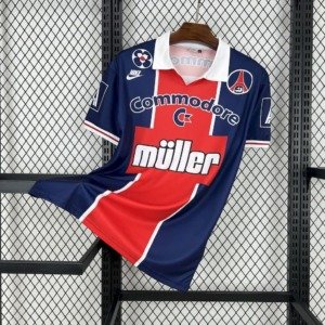 Football Shirt Paris Saint-Germain Home 91-92 Retro front