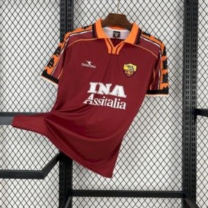 football-shirt-as-roma-home-98-99-retro-1 Football Shirt AS Roma Home 98-99 Retro front