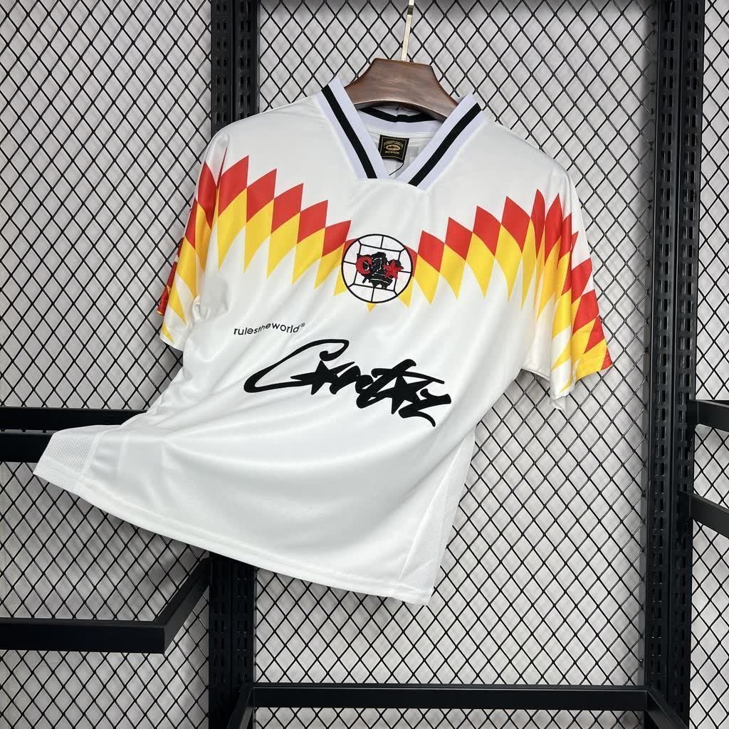 football-shirt-club-america-retro-95-96-white-1 Football Shirt Club America Retro 95-96 White front