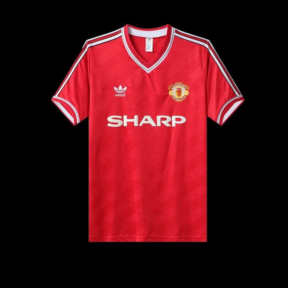 football-shirt-manchester-united-home-86-88-retro-1 Football Shirt Manchester United Home 86-88 Retro front