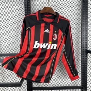 football-shirt-ac-milan-home-06-07-long-sleeves-retro-1 Football Shirt AC Milan Home 06-07 Long Sleeves Retro front