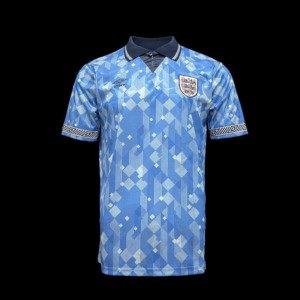 football-shirt-england-blue-1990-retro-1 Football Shirt England Blue 1990 Retro front