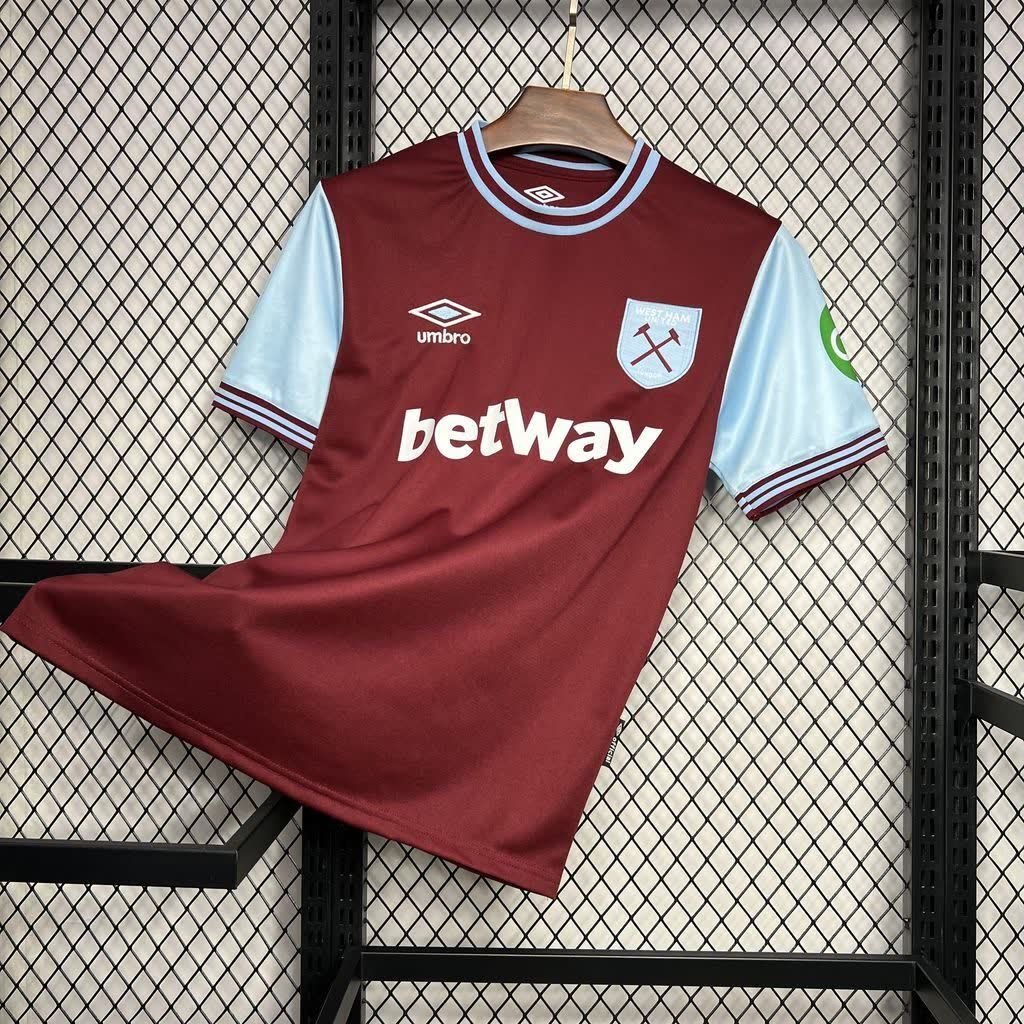 football-shirt-west-ham-united-home-24-25-1 Football Shirt West Ham United Home 24-25 front