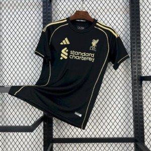 Football Shirt Liverpool Black Gold Edition 25-26 front