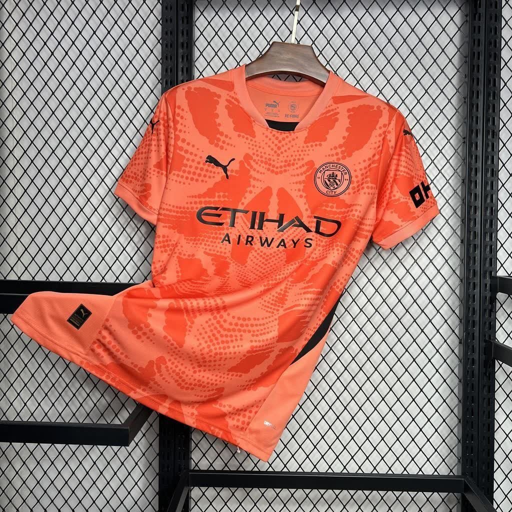 football-shirt-manchester-city-orange-25-26-1 Football Shirt Manchester City Orange 25-26 front