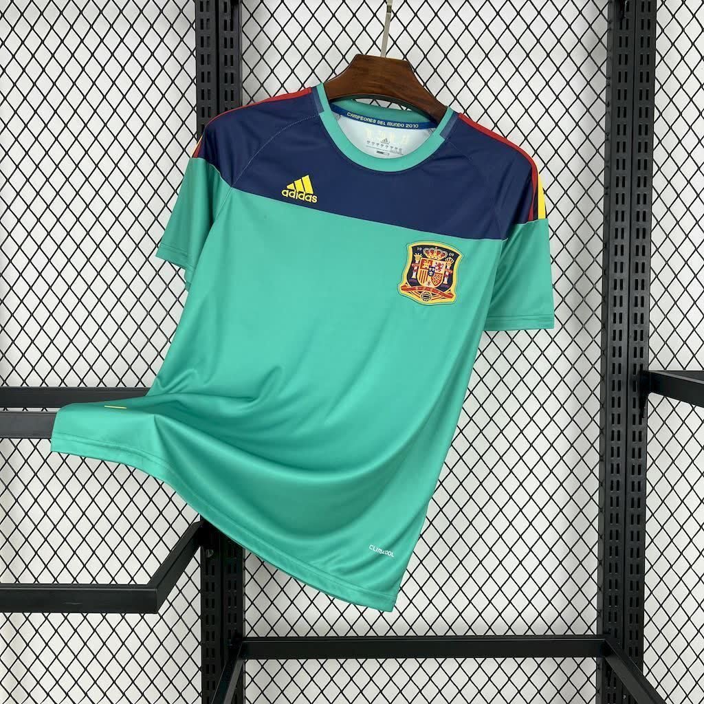 football-shirt-spain-goalkeeper-2010-retro-1 Football Shirt Spain Goalkeeper 2010 Retro front