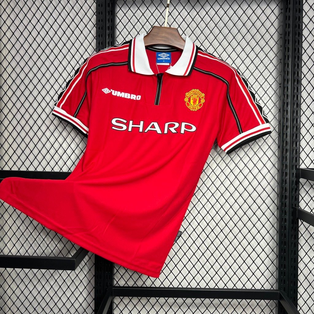 football-shirt-manchester-united-home-98-99-retro-1 Football Shirt Manchester United Home 98-99 Retro front