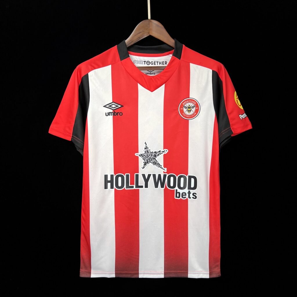 football-shirt-brentford-home-23-24-1 Football Shirt Brentford Home 23-24 front