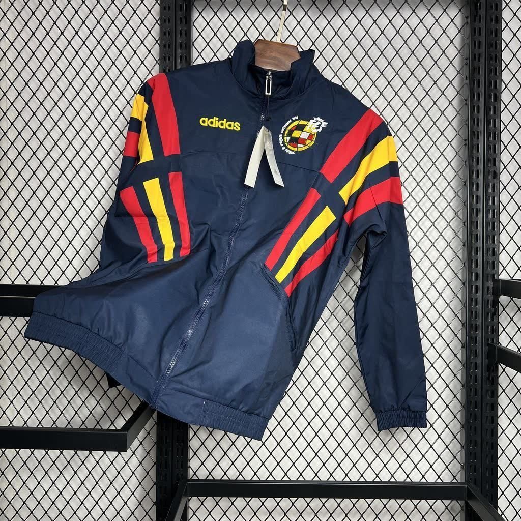 football-shirt-spain-woven-windbreaker-96-97-1 Football Shirt Spain Woven Windbreaker 96-97 front