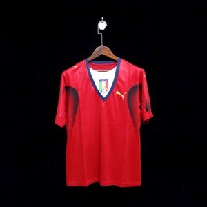 Football Shirt Italy Goalkeeper Red 2006 Retro front