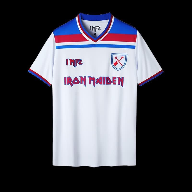 Football Shirt West Ham United Iron Maiden 25-26 whi front