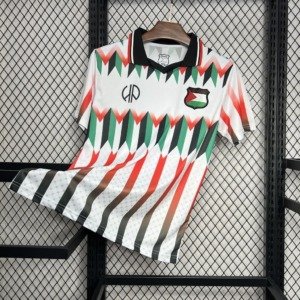 football-shirt-cd-palestino-hypepeace-25-26-white-retro-1 Football Shirt CD Palestino Hypepeace 25-26 White Retro front