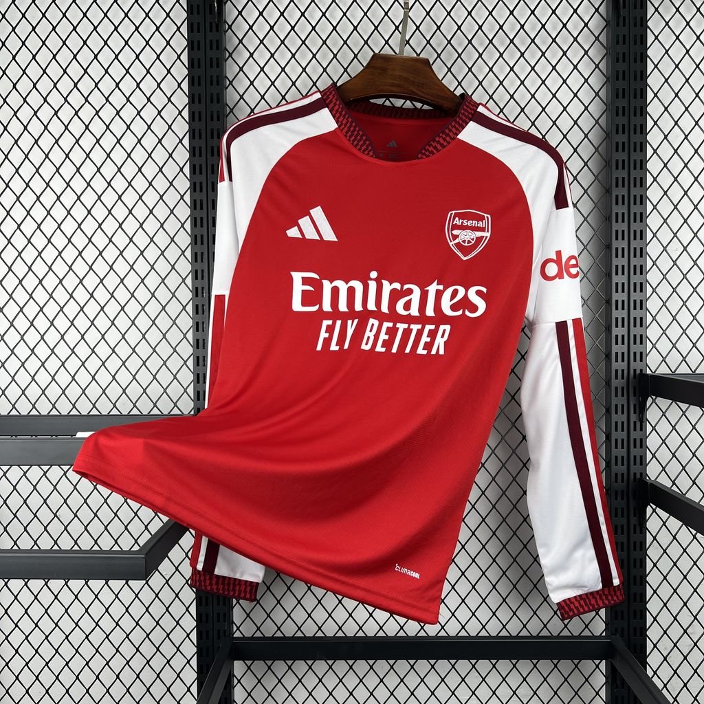 football-shirt-arsenal-home-26-27-long-sleeve-1 Football Shirt Arsenal Home 26-27 Long Sleeve front