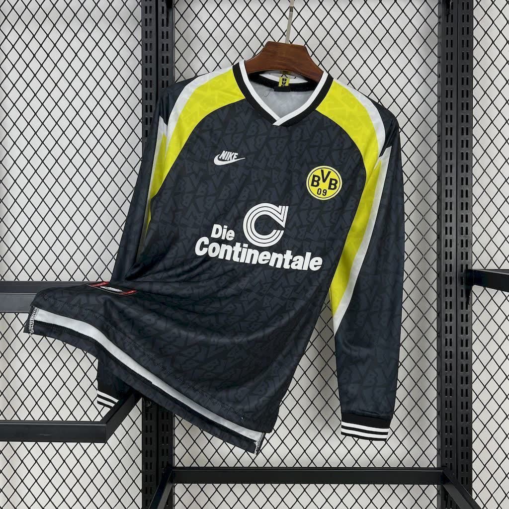 football-shirt-borussia-dortmund-away-95-96-long-sleeves-retro-1 Football Shirt Borussia Dortmund Away 95-96 Long Sleeves Retro front
