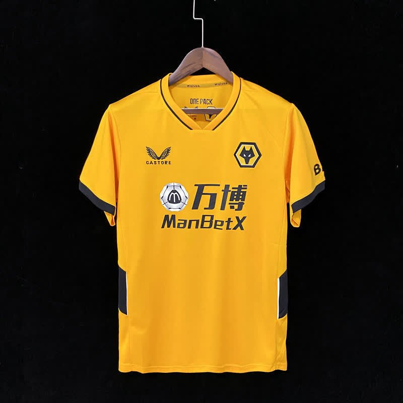 football-shirt-wolves-home-21-22-1 Football Shirt Wolves Home 21-22 front