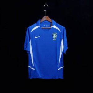 Football Shirt Brazil Away 2002 Retro front