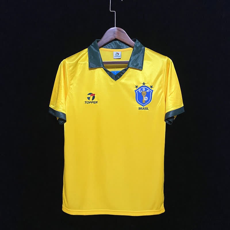 football-shirt-brazil-home-1985-retro-1 Football Shirt Brazil Home 1985 Retro front