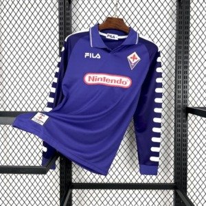 Football Shirt Fiorentina Home 98-99 Long Sleeves Retro front