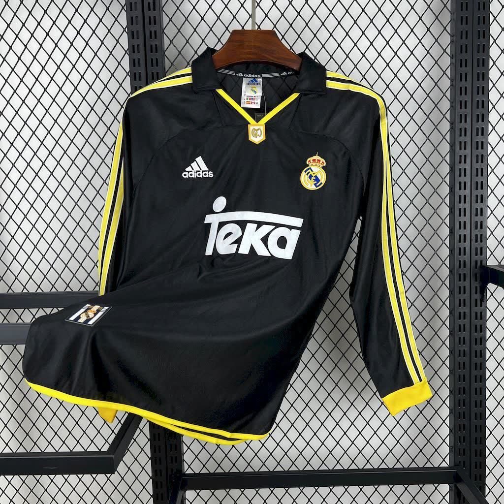 Football Shirt Real Madrid Away 98-99 Long Sleeves Retro front
