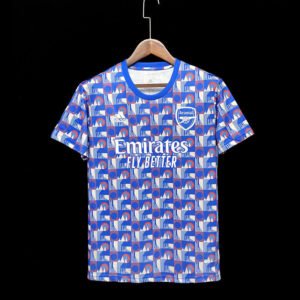 football-shirt-arsenal-training-22-23-blue-1 Football Shirt Arsenal Training 22-23 Blue front