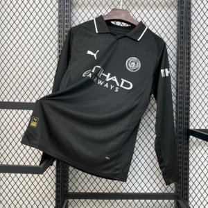 Football Shirt Manchester City Away 25-26 Long Sleeve front