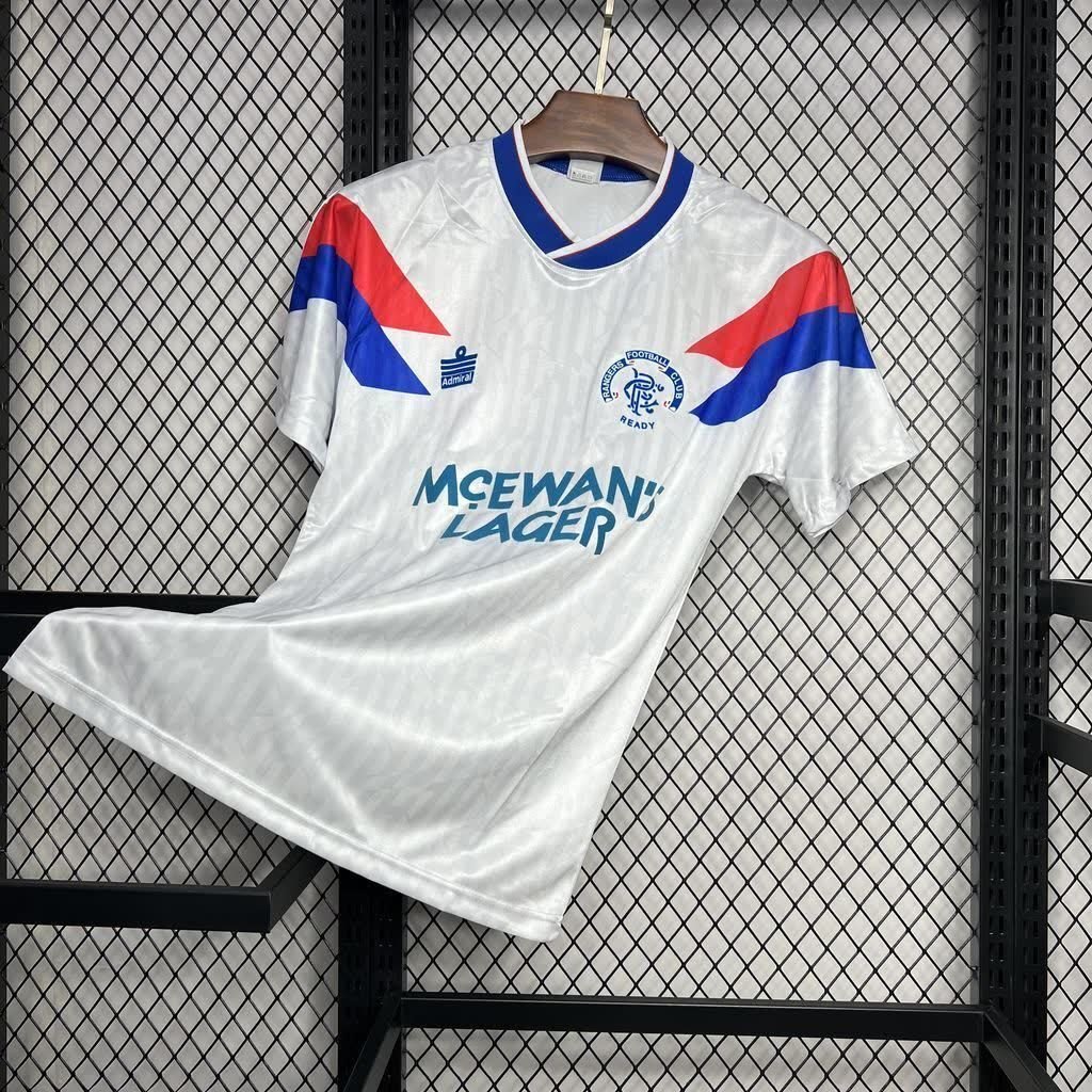 Football Shirt Rangers Away 90-92 Retro front