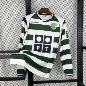 football-shirt-sporting-cp-home-01-03-long-sleeves-retro-1 Football Shirt Sporting CP Home 01-03 Long Sleeves Retro front