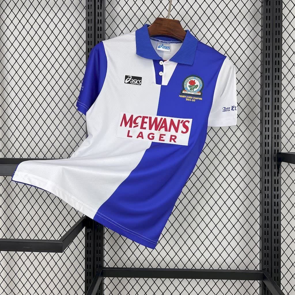 football-shirt-blackburn-rovers-home-94-95-retro-1 Football Shirt Blackburn Rovers Home 94-95 Retro front