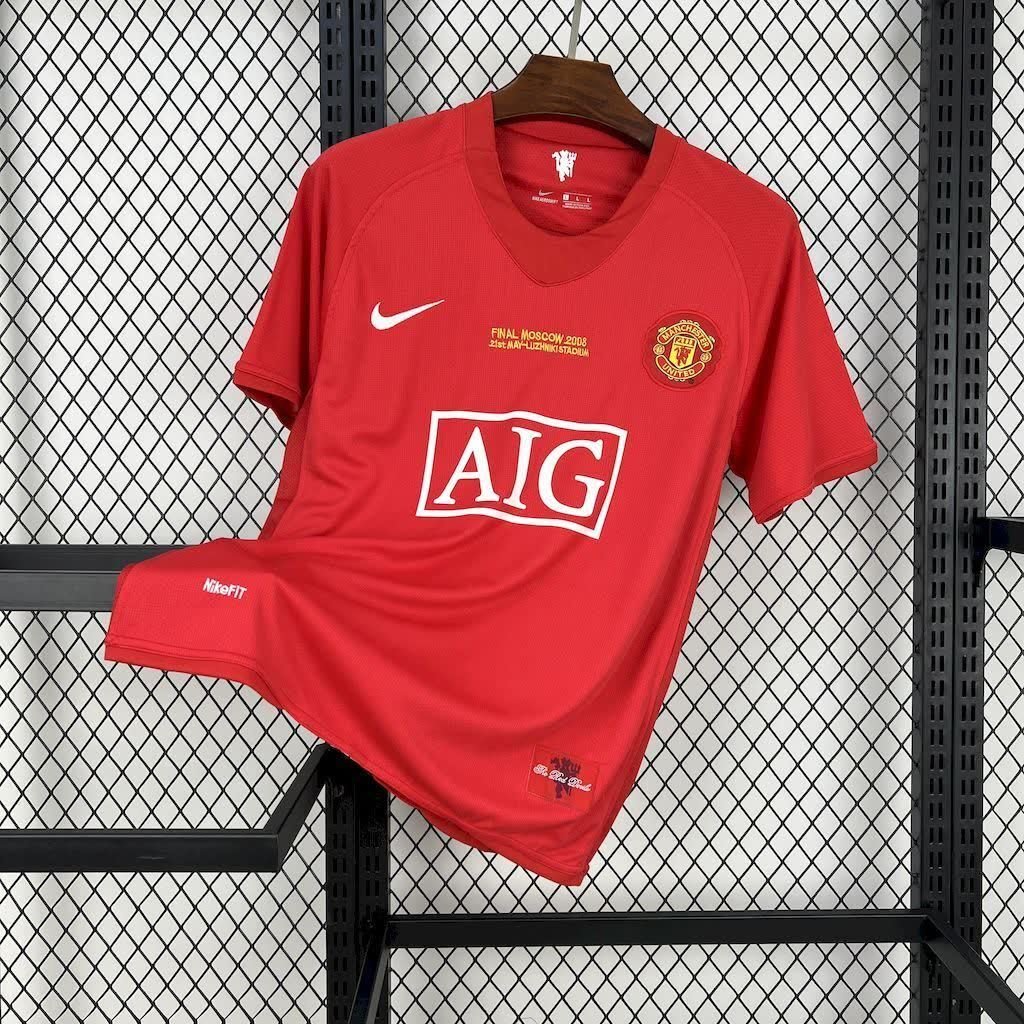 football-shirt-manchester-united-home-07-08-ucl-retro-1 Football Shirt Manchester United Home 07-08 UCL Retro front