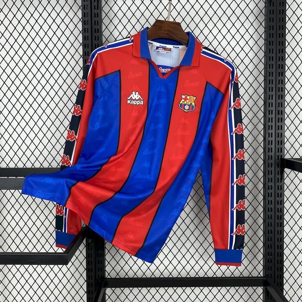 football-shirt-fc-barcelona-home-95-97-long-sleeves-1 Football Shirt FC Barcelona Home 95-97 Long Sleeves front