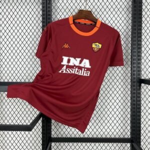 Football Shirt AS Roma Home 00-01 Retro front