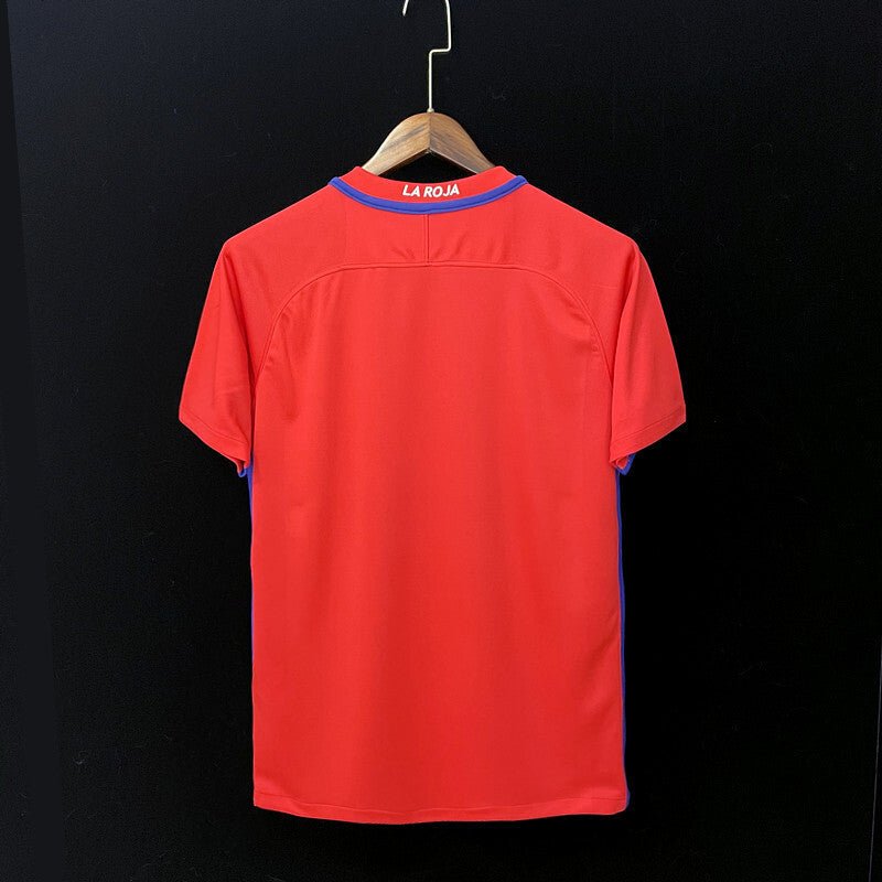 football-shirt-chile-home-16-17-2 Football Shirt Chile Home 16-17 back