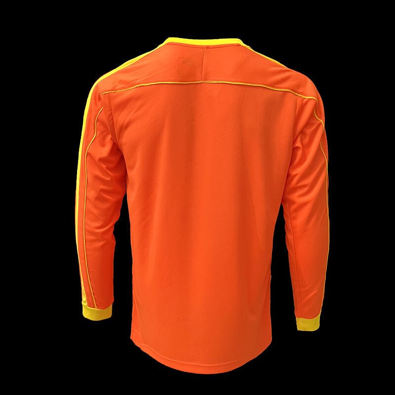 football-shirt-brazil-goalkeeper-98-99-orange-long-sleeve-2 Football Shirt Brazil Goalkeeper 98-99 Orange Long Sleeve back