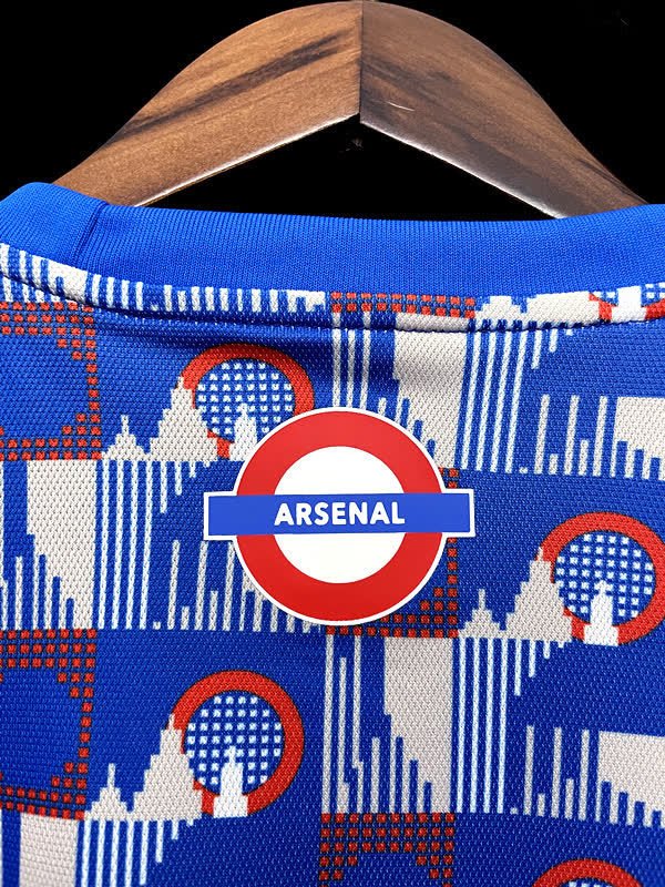 football-shirt-arsenal-training-22-23-blue-3 Football Shirt Arsenal Training 22-23 Blue extra 1
