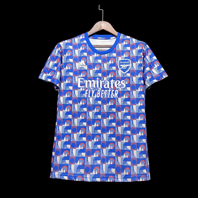 football-shirt-arsenal-training-22-23-blue-4 Football Shirt Arsenal Training 22-23 Blue extra 2